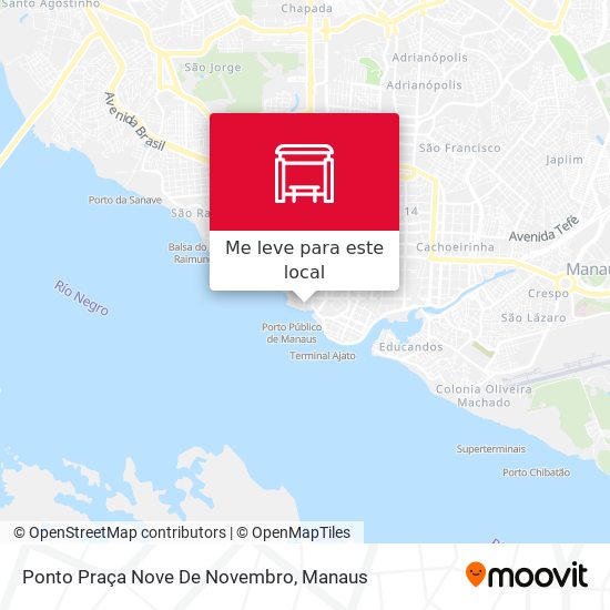 Ponto Praça Nove De Novembro mapa