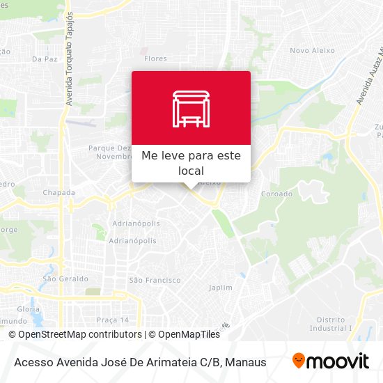 Acesso Avenida José De Arimateia C / B mapa