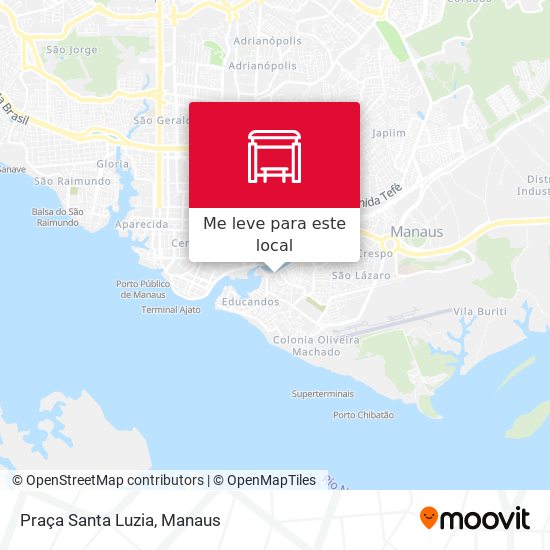 Praça Santa Luzia mapa
