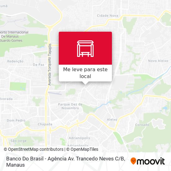 Banco Do Brasil - Agência Av. Trancedo Neves C / B mapa