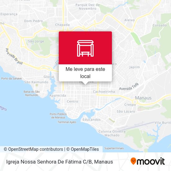 Igreja Nossa Senhora De Fátima C / B mapa