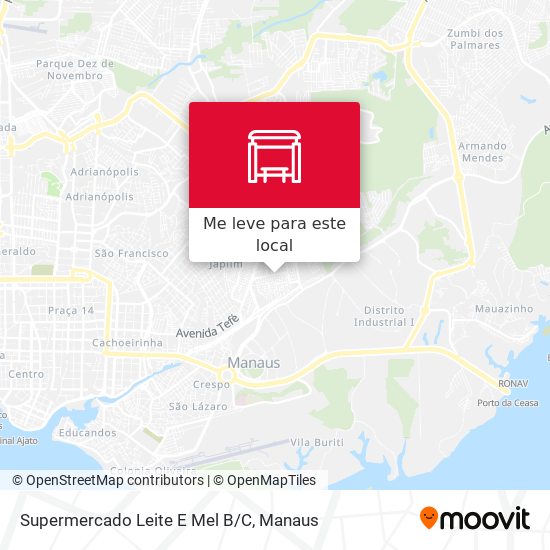 Supermercado Leite E Mel B/C mapa