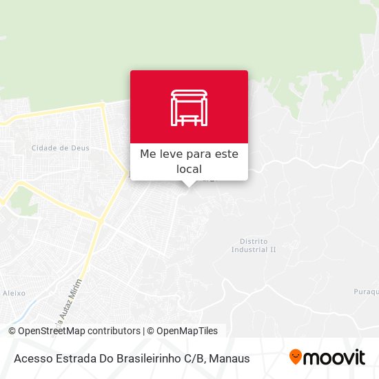 Acesso Estrada Do Brasileirinho C / B mapa