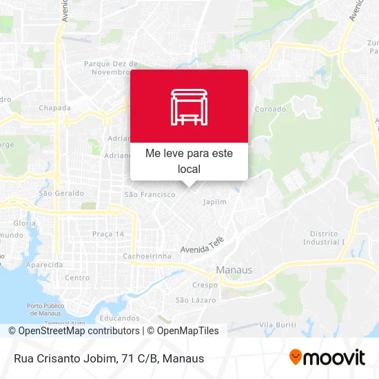 Rua Crisanto Jobim, 71 C/B mapa