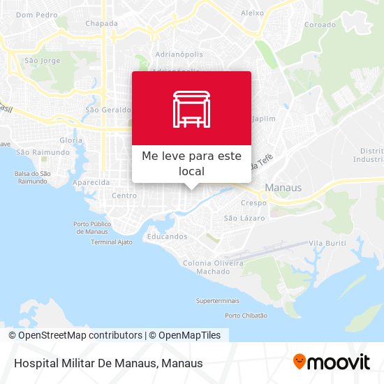 Hospital Militar De Manaus mapa