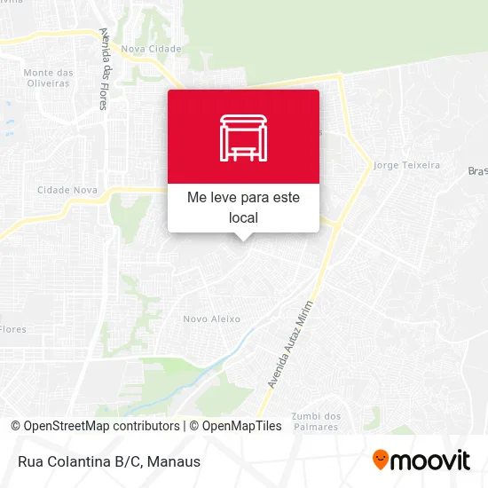 Rua Colantina B/C mapa