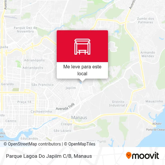 Parque Lagoa Do Japiim C/B mapa