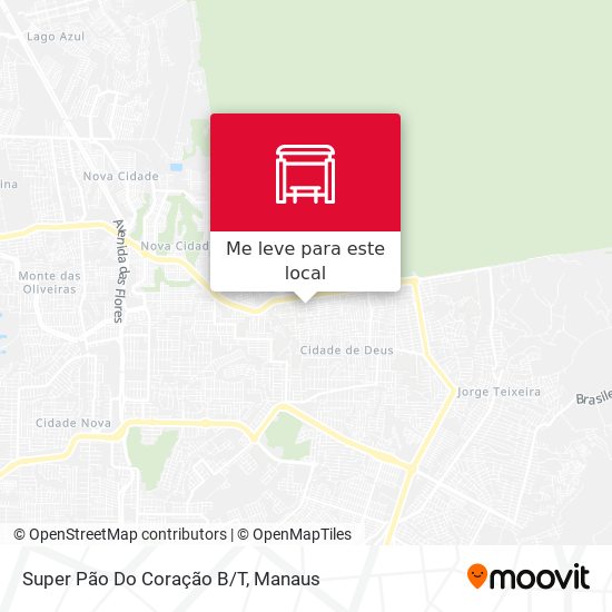 Super Pão Do Coração B/T mapa