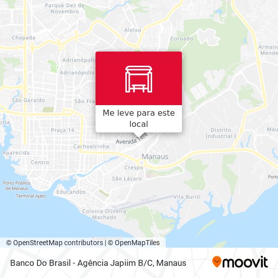 Banco Do Brasil - Agência Japiim B / C mapa