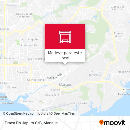 Praça Do Japiim C/B mapa