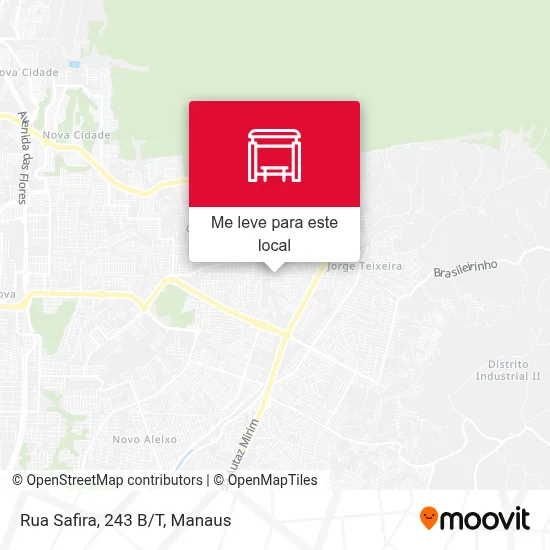 Rua Safira, 243 B/T mapa