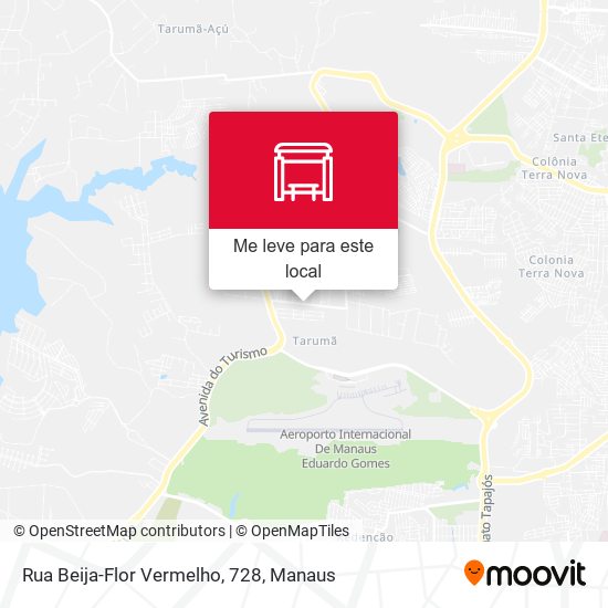 Rua Beija-Flor Vermelho, 728 mapa