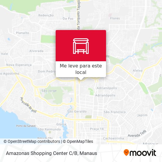 Amazonas Shopping Center C/B mapa