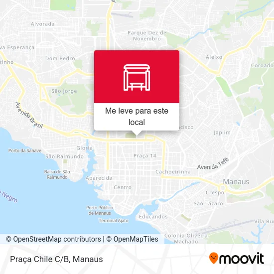 Praça Chile C/B mapa