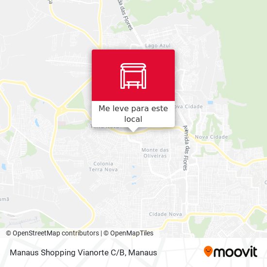 Manaus Shopping Vianorte C/B mapa