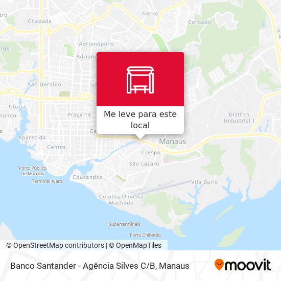 Banco Santander - Agência Silves C / B mapa