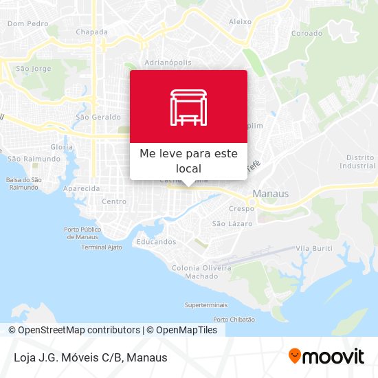 Loja J.G. Móveis C/B mapa