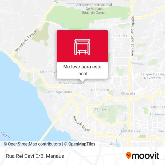 Rua Rei Davi E/B mapa