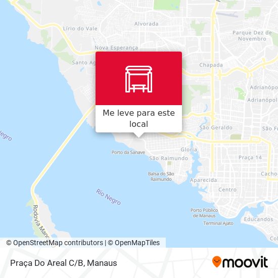 Praça Do Areal C/B mapa