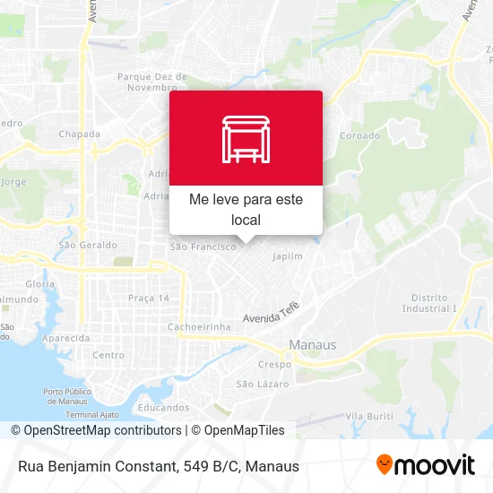 Rua Benjamin Constant, 549 B/C mapa