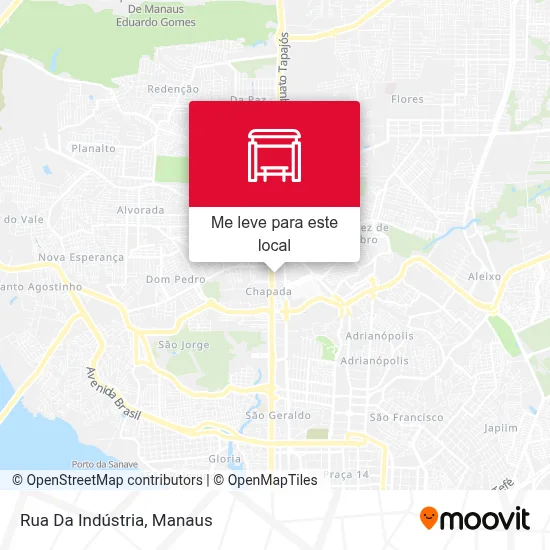 Rua Da Indústria mapa