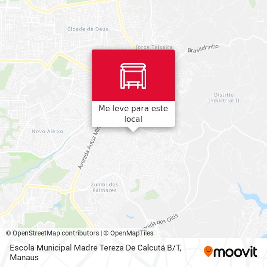 Escola Municipal Madre Tereza De Calcutá B / T mapa