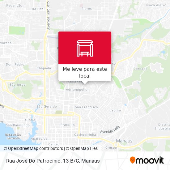 Rua José Do Patrocínio, 13 B/C mapa