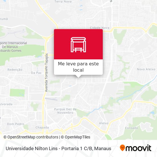Universidade Nilton Lins - Portaria 1 C / B mapa