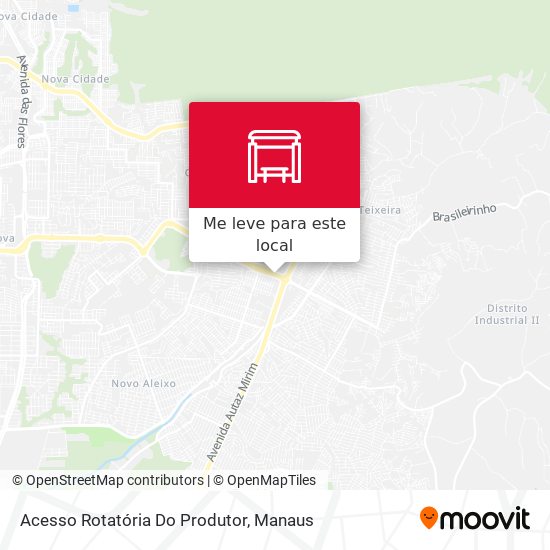 Acesso Rotatória Do Produtor mapa