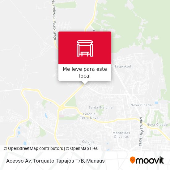 Acesso Av. Torquato Tapajós T / B mapa