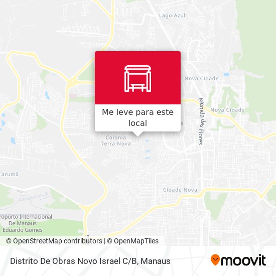 Distrito De Obras Novo Israel C / B mapa