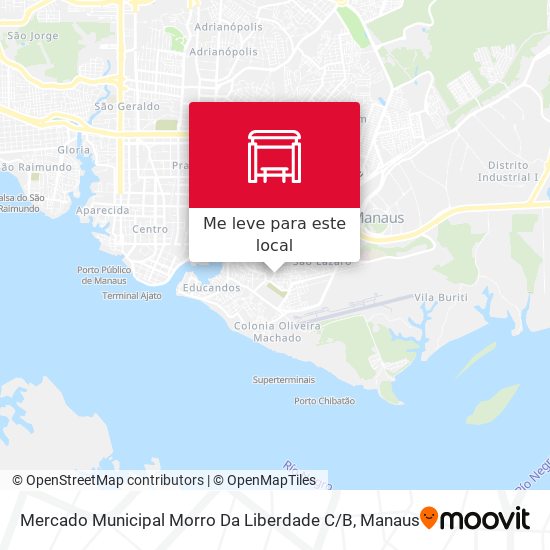 Mercado Municipal Morro Da Liberdade C / B mapa