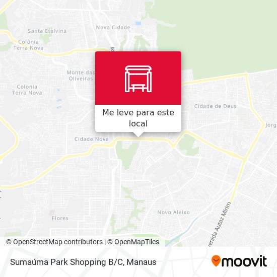 Sumaúma Park Shopping B/C mapa