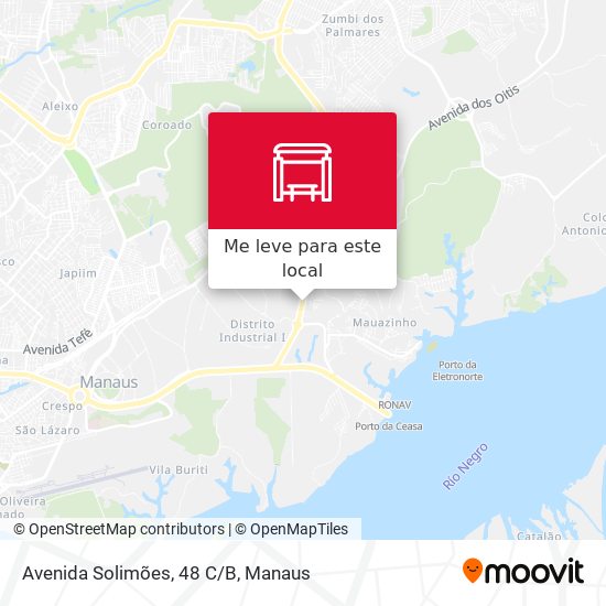 Avenida Solimões, 48 C/B mapa
