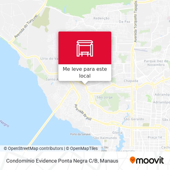 Condomínio Evidence Ponta Negra C / B mapa