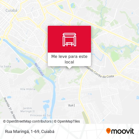 Rua Maringá, 1-69 mapa
