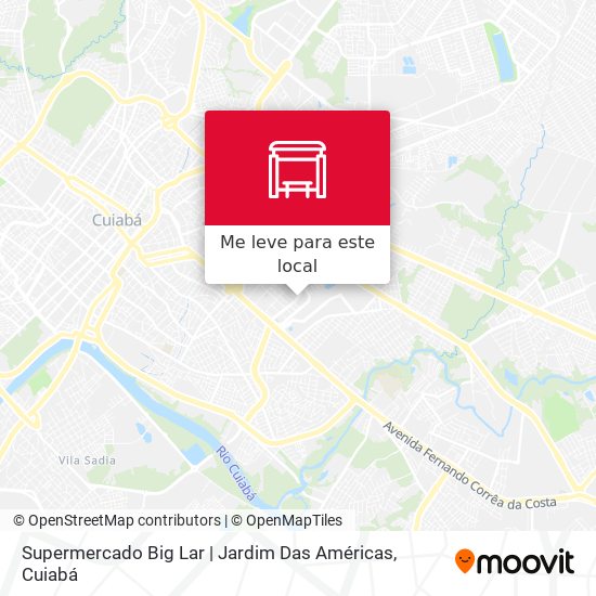 Supermercado Big Lar | Jardim Das Américas mapa