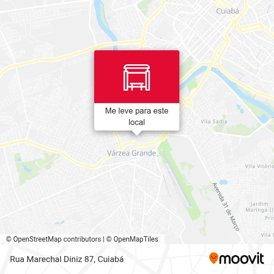 Rua Marechal Diniz 87 mapa