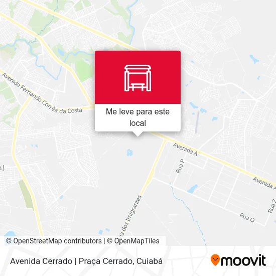 Avenida Cerrado | Praça Cerrado mapa