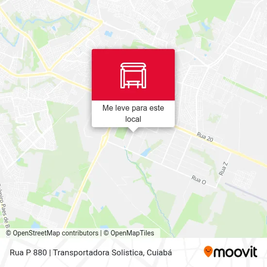 Rua P 880 | Transportadora Solistica mapa