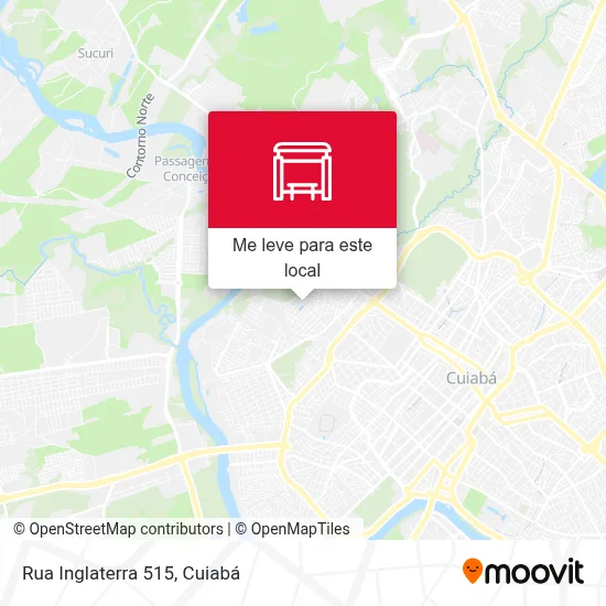 Rua Inglaterra 515 mapa