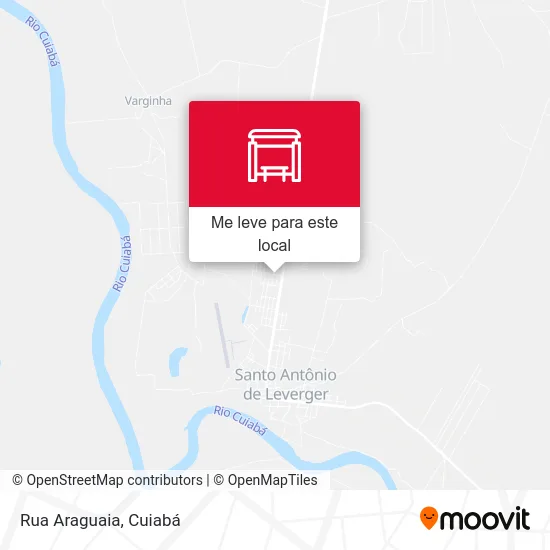 Rua Araguaia mapa