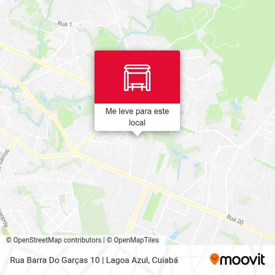 Rua Barra Do Garças 10 | Lagoa Azul mapa
