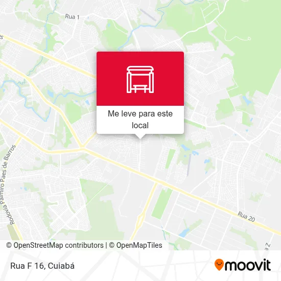 Rua F 16 mapa