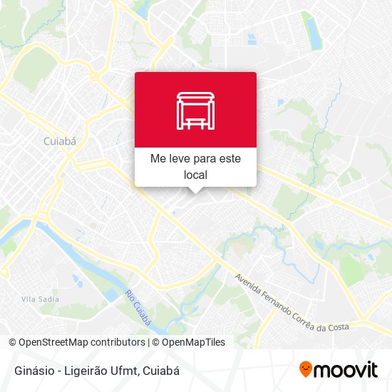 Ginásio - Ligeirão Ufmt mapa