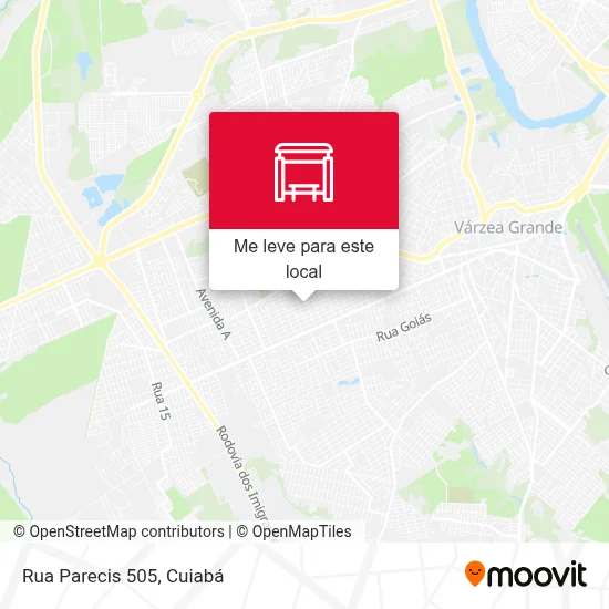 Rua Parecis 505 mapa