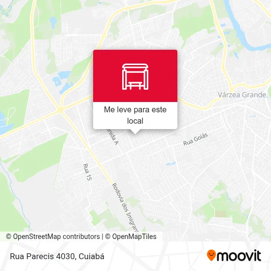 Rua Parecis 4030 mapa