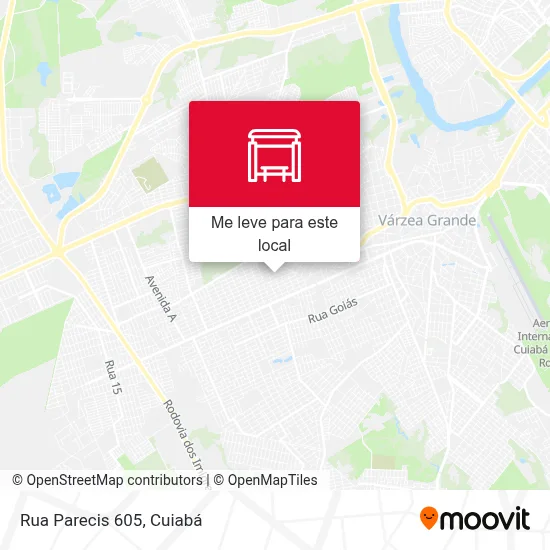Rua Parecis 605 mapa