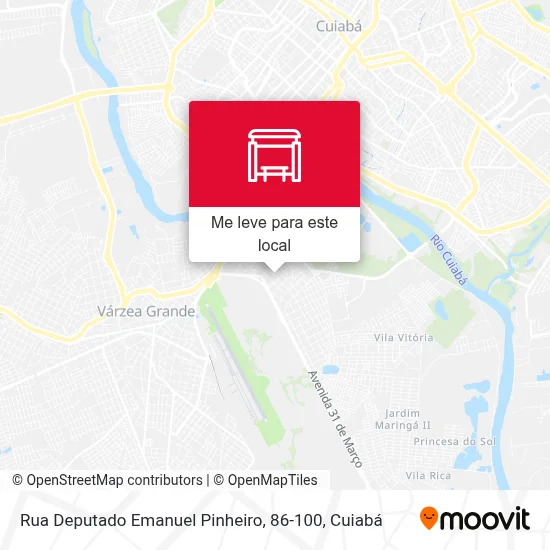 Rua Deputado Emanuel Pinheiro, 86-100 mapa