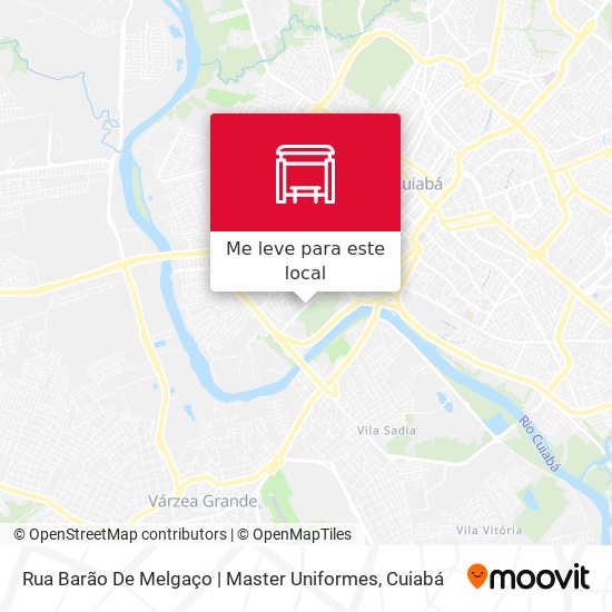 Rua Barão De Melgaço | Master Uniformes mapa
